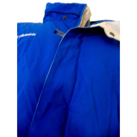 Columbia Jacket Men's 4XL Blue Black Gray Winter Coat Hooded. - Picture 7 of 10